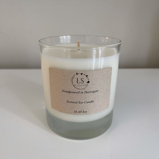 30cl Rhubarb & Rose Soy Candle